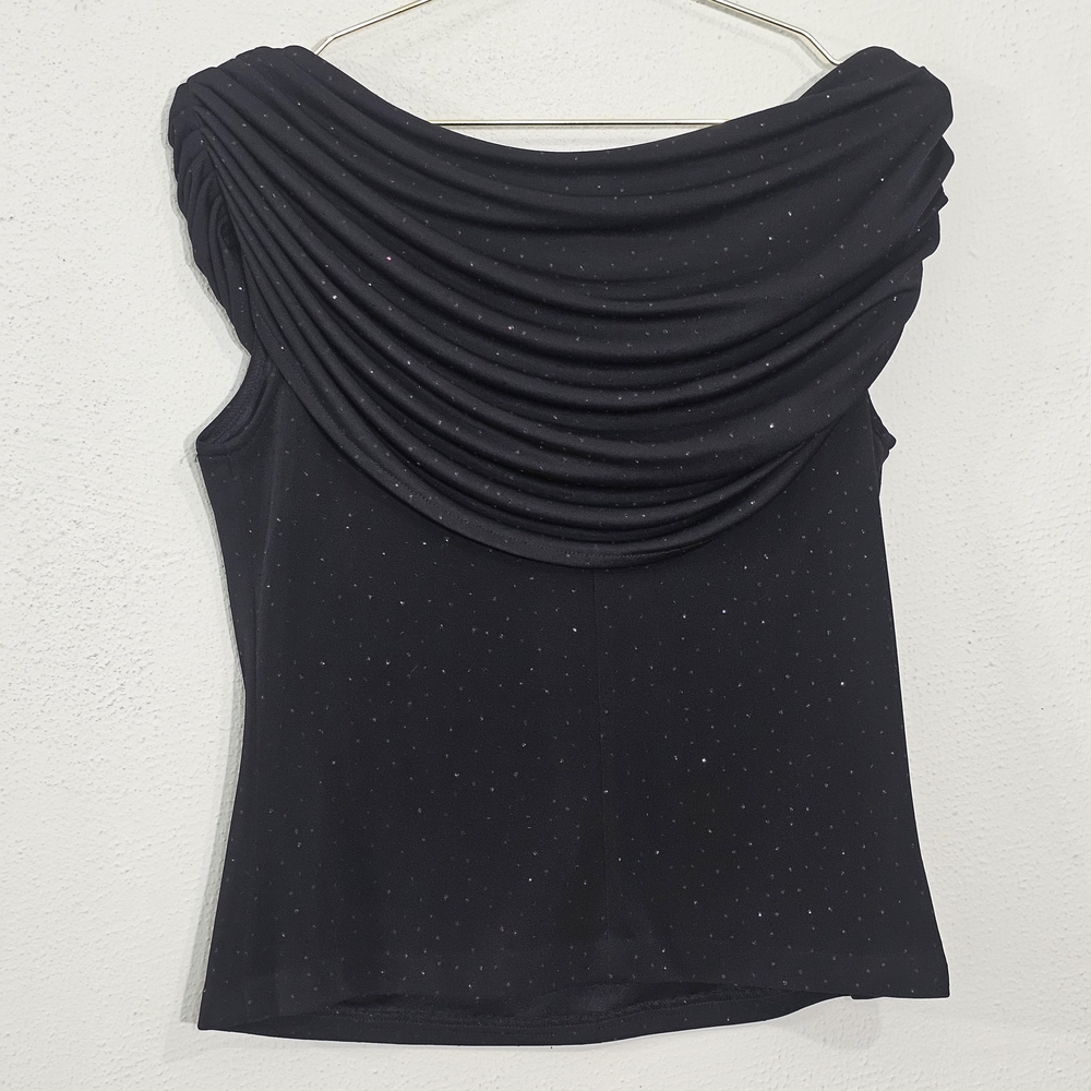 Xscape Black Off-Shoulder Blouse with Embellishment - Picture 9 of 15